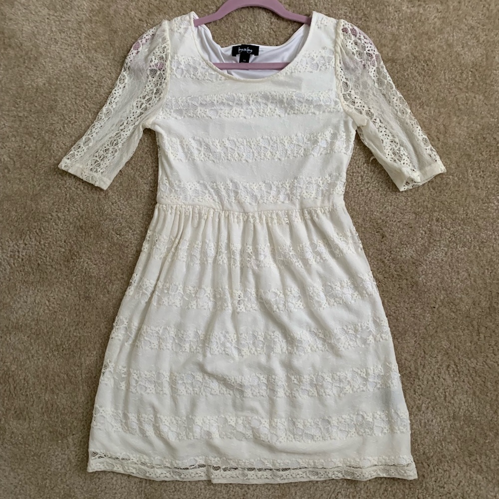 Adorable white lace dress